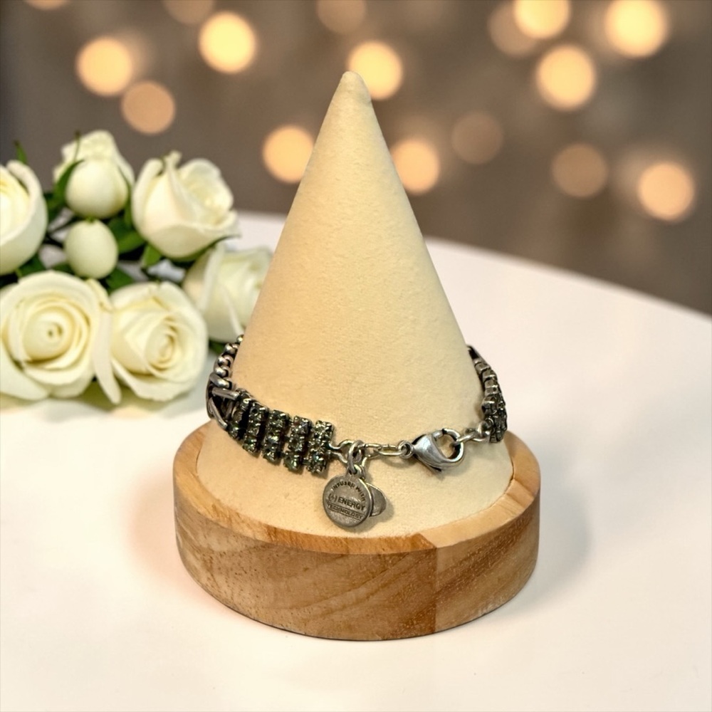 🩶ALEX & ANI🩶Flapper Jet Vintage 66 Spark of Revelry Silver Bracelet/EUC - Picture 7 of 7